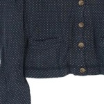 Vorschaubild 6 von Strickjacke Damen Gr. 36/S Blau gepunktet Klassisch Cardigan