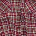 Vorschaubild 7 von Damen Hemdbluse Gr. 32/XS Rot Kariert Vintage Casual Bohemian Baumwolle