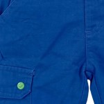 Vorschaubild 5 von Kinder Cargohose Gr. 68 Blau Uni Baumwolle Freizeit L20