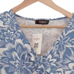 Vorschaubild 5 von Damen Bluse Gr. 52/6XL Blau Floral Casual