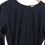 Vorschaubild 5 von Blusenkleid Damen Gr. 36/S Schwarz Elegant Business Midi