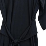 Vorschaubild 6 von Blusenkleid Damen Gr. 36/S Schwarz Elegant Business Midi