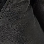 Vorschaubild 6 von Damen Stiefelette Gr. 35 Schwarz Leder Blockabsatz Reißverschluss