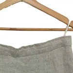 Vorschaubild 5 von Bleistiftrock Damen 42/XL Grau Hanf Klassisch Elegant Midi