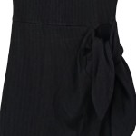 Vorschaubild 7 von & OTHER STORIES Damen Strickkleid XS 34 Schwarz Rippstrick Wickelkleid Elegant