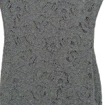 Vorschaubild 6 von Damen Spitzenkleid Gr. 34/XS Grau Elegant Lochmuster 3/4-Arm