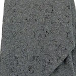 Vorschaubild 7 von Damen Spitzenkleid Gr. 34/XS Grau Elegant Lochmuster 3/4-Arm