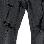 Vorschaubild 6 von Destroyed Jeans Damen W25/L30 Grau Casual Ripped Denim Hose