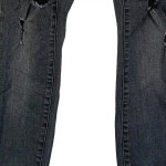 Vorschaubild 7 von Destroyed Jeans Damen W25/L30 Grau Casual Ripped Denim Hose