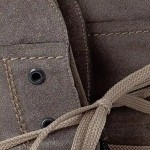 Vorschaubild 3 von Herren Stiefel Gr. 40 Grau Wildleder Schnürstiefel Vintage