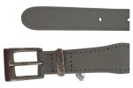 Vorschaubild 2 von Herren Gürtel Leder Stoff Grau Casual Größe 95 Schriftzug
