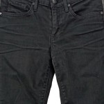 Vorschaubild 4 von Damen Jeans Straight Leg W30/38 Schwarz Lederdetails