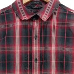 Vorschaubild 5 von Damen Freizeithemd Kariert Rot Gr. 34/XS Langarm Streetwear Vintage