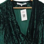 Vorschaubild 5 von & OTHER STORIES Wickelrock Damen 34/XS Grün Samt Maxirock Elegant