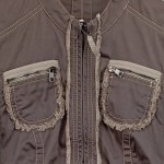 Vorschaubild 6 von Damen Sweatjacke Gr. 34/XS Braun Vintage Streetwear