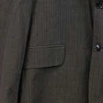 Vorschaubild 7 von THEO Sakko Herren 52/XL Grau Business Fischgrätenmuster Anzugjacke