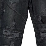 Vorschaubild 6 von COUTIE Herren Destroyed Jeans W34/50/L Schwarz Biker Stil