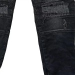 Vorschaubild 7 von COUTIE Herren Destroyed Jeans W34/50/L Schwarz Biker Stil