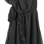 Vorschaubild 6 von Cocktailkleid Damen 38/M Schwarz Elegant Feminin Rüschen