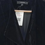 Vorschaubild 6 von Damen Strickjacke Schwarz Samt Gr. 36/S Elegant