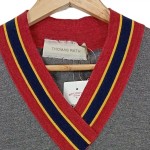 Vorschaubild 5 von Pullunder Damen Gr. 38/M Grau Wolle Klassisch Preppy V-Ausschnitt