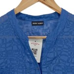 Vorschaubild 4 von Damen Bluse Einheitsgröße Blau Kurzarm Casual Grafisch