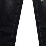 Vorschaubild 7 von Damen Jeans Tapered Fit Schwarz Gr. 38/M Distressed Casual
