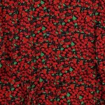 Vorschaubild 6 von Damen Freizeitkleid Rot Blumenmuster Gr. 32/XS Bohemian Vintage