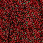 Vorschaubild 7 von Damen Freizeitkleid Rot Blumenmuster Gr. 32/XS Bohemian Vintage