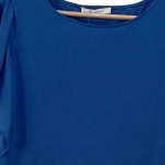 Vorschaubild 6 von Damen Blusenkleid Gr. 40/L Blau Elegant Rüschen Tunikakleid