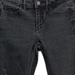 Vorschaubild 5 von Damen Destroyed Jeans W24 L26 Grau Super Skinny Crop