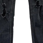Vorschaubild 7 von Damen Destroyed Jeans W24 L26 Grau Super Skinny Crop