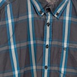 Vorschaubild 6 von Herren Freizeithemd Kariert Blau Gr. 50/L Casual Langarm Baumwolle