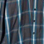 Vorschaubild 7 von Herren Freizeithemd Kariert Blau Gr. 50/L Casual Langarm Baumwolle