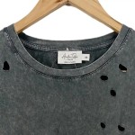 Vorschaubild 4 von Damen T-Shirt Grau Gr. 34 / XS Vintage Cut-Outs Kurzarm