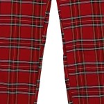 Vorschaubild 6 von Damen Stoffhose Rot Kariert Gr. S (W28/36) Casual Modern Reißverschluss