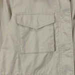 Vorschaubild 6 von Damen Leichte Jacke Gr. 40/M Beige Baumwolle Elegant Strass Schriftzug