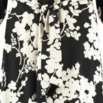 Vorschaubild 5 von Damen Freizeitkleid Midikleid Blumenmuster Schwarz Weiß Gr. 38 M
