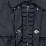 Vorschaubild 6 von Damen Bomberjacke Gr. 40/M Schwarz Elegant Vintage Rüschen Gesteppt