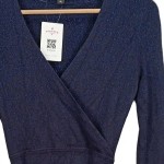 Vorschaubild 6 von Damen Festliches Wickelkleid Gr. 32/XXS Blau Glitzer Elegant
