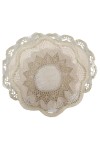 Vorschaubild 1 von Platzset Elegant Beige Spitze Baumwolle Florales Muster Stickerei