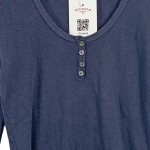 Vorschaubild 7 von Damen Sweatshirt Gr. 32/S Blau Casual Knopfleiste