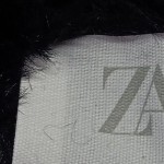 Vorschaubild 6 von Pullover Kinder Gr. 164 Schwarz Fuzzy Fell-Optik Kurzarm