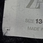 Vorschaubild 7 von Pullover Kinder Gr. 164 Schwarz Fuzzy Fell-Optik Kurzarm
