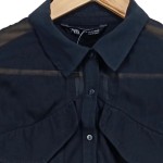 Vorschaubild 4 von Hemdbluse Damen Langarm Schwarz Größe 34