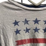Vorschaubild 4 von T-Shirt Kinder Gr. 152 Grau Sterne Streifen Logo Casual