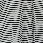 Vorschaubild 6 von Damen T-Shirt Einheitsgröße Schwarz Weiß Gestreift Casual Applikation