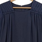 Vorschaubild 4 von Damen Blusenkleid Gr. 36/S Blau Klassisch Elegant Hemdblusenkleid