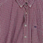 Vorschaubild 6 von Herren Freizeithemd Kariert Rot Gr. 48/M Casual Langarm Baumwolle