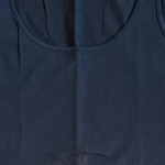 Vorschaubild 3 von Unterhemd Damen Schwarz Gr. XS Baumwolle Uni Casual Ärmellos Freizeit